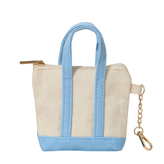 Mini Canvas Tote Coin Purse