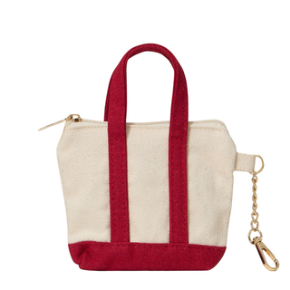 Mini Canvas Tote Coin Purse