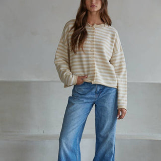The Newport Striped Cardigan