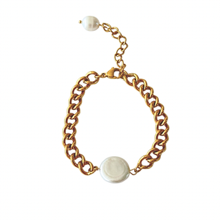 The Coin Pearl Chain Bracelet