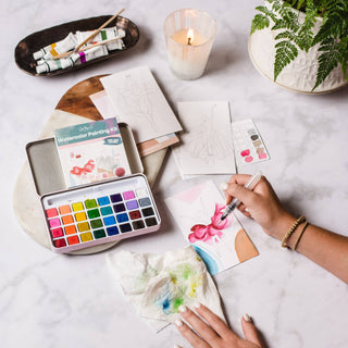 Seaside Studies Watercolor Painting Kit