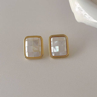 Geometric Natural Shell Studs