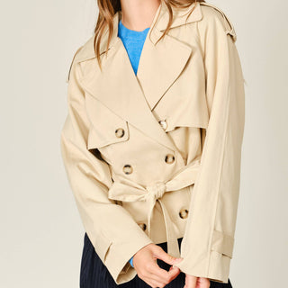 Belted Half Trench Coat