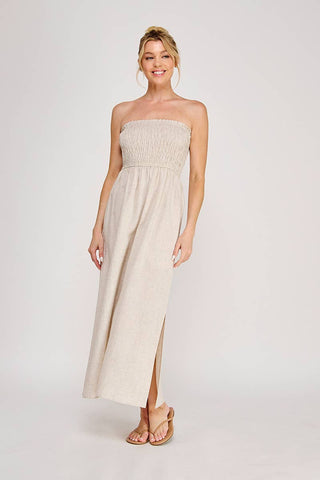 The Driftwood Linen Maxi