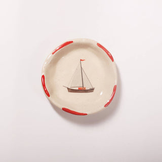 Hand Painted Mini Sailboat Dish
