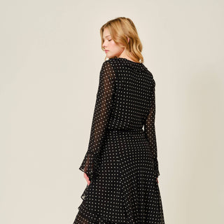 Polka Dot Ruffle Blouse
