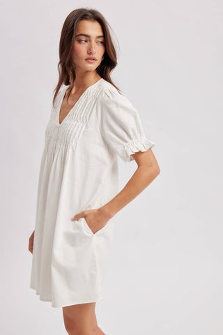 The Nantucket Pleated Mini Dress