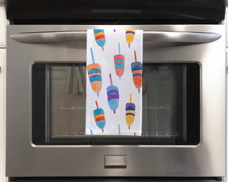 Colorful Buoys Kitchen Towel