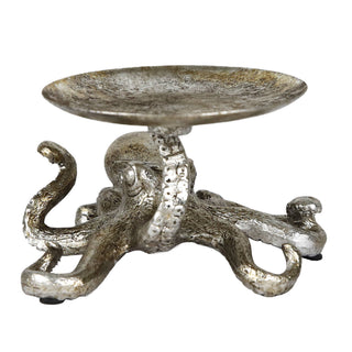 Silver Baby Octopus Candle Holder