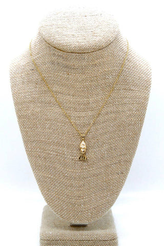 Mini Gold Fish Necklace