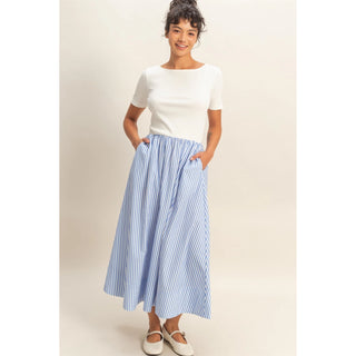The Marina Stripe Midi Dress