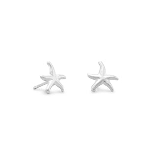 Sterling Silver Starfish Studs