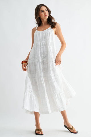 The Harbor Eyelet Maxi Dress