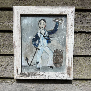 Framed "Benjamin Blossom Sailor" Giclee Art Print