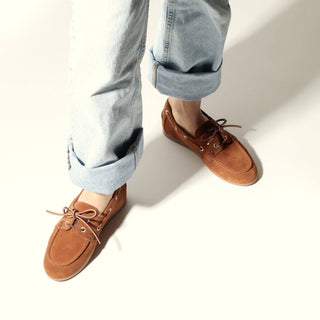 The Brenton Suede Leather Boat Shoe