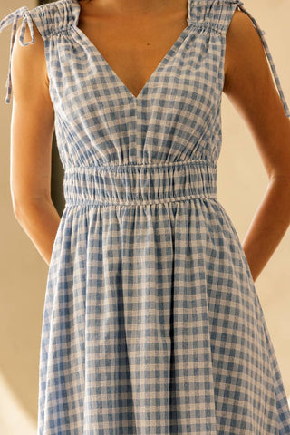 The Newport Gingham Midi Dress