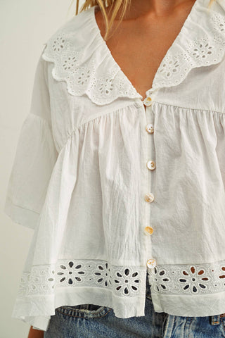 The Daisy Eyelet Blouse