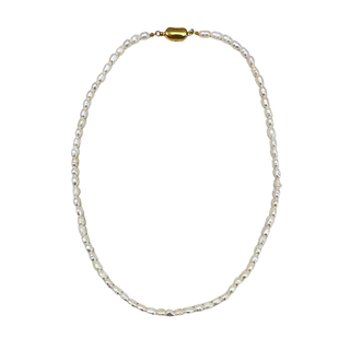 Freshwater Pearl Strand Necklace with Gold Vermeil Clasp