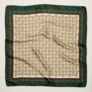 Classic Chain Print Square Scarf