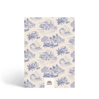 Papier Lined Blue & White Notebook