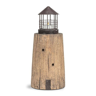 Driftwood Lighthouse with Tealight Top