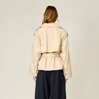 Belted Half Trench Coat