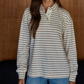 Windward Striped Cotton Pullover