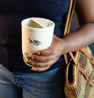 Handmade Coastal Catch Travel Mug